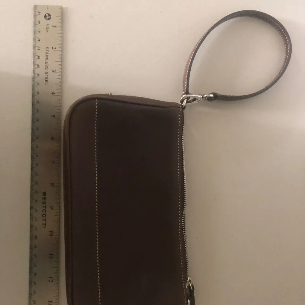 Coach Leather Satchel Shoulder Bag or Wristlet - convertible - Picture 12 of 15